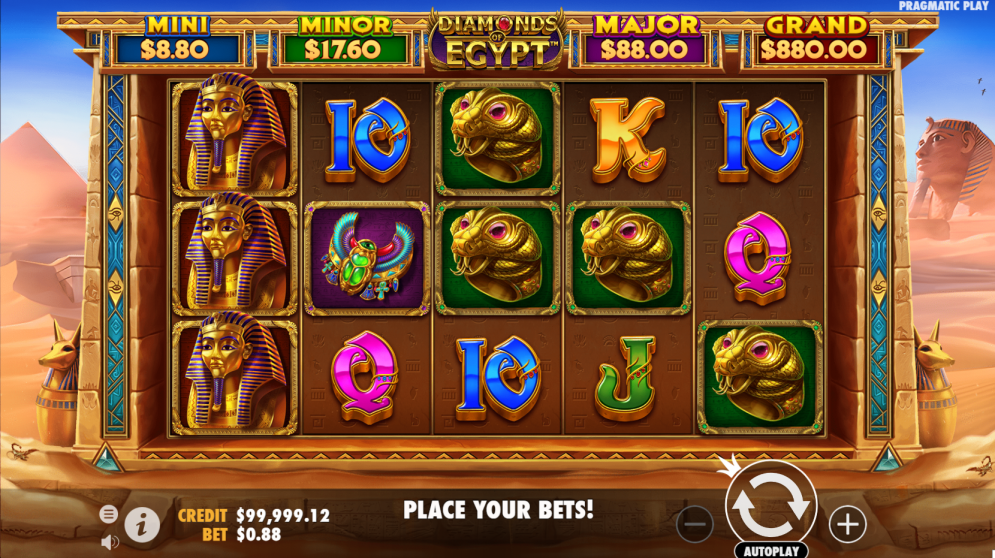 Diamonds of Egypt Gameplay