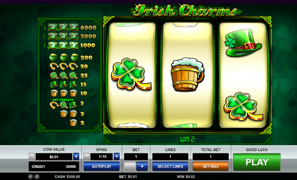 Irish Charms Gameplay